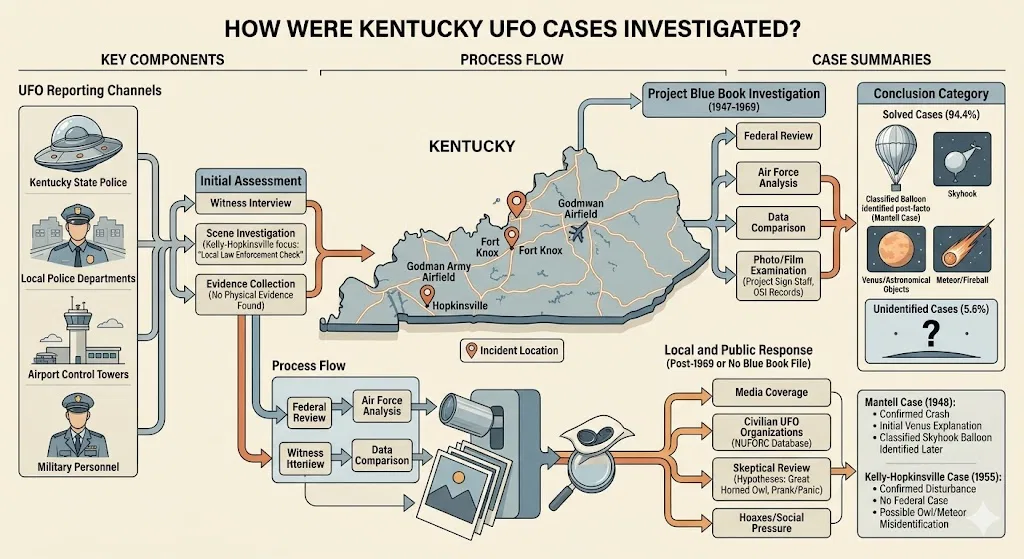 Overview image for How Were Kentucky UFO Cases Investigated? | Kentucky UFOs