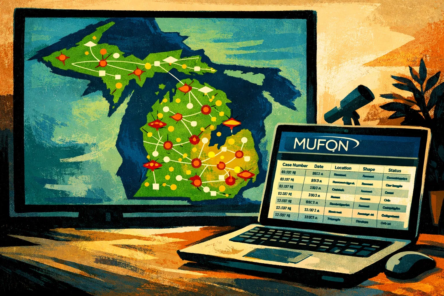 Overview image for Tracking Michigan UFO Sightings Through MUFON Records | Michigan UFOs