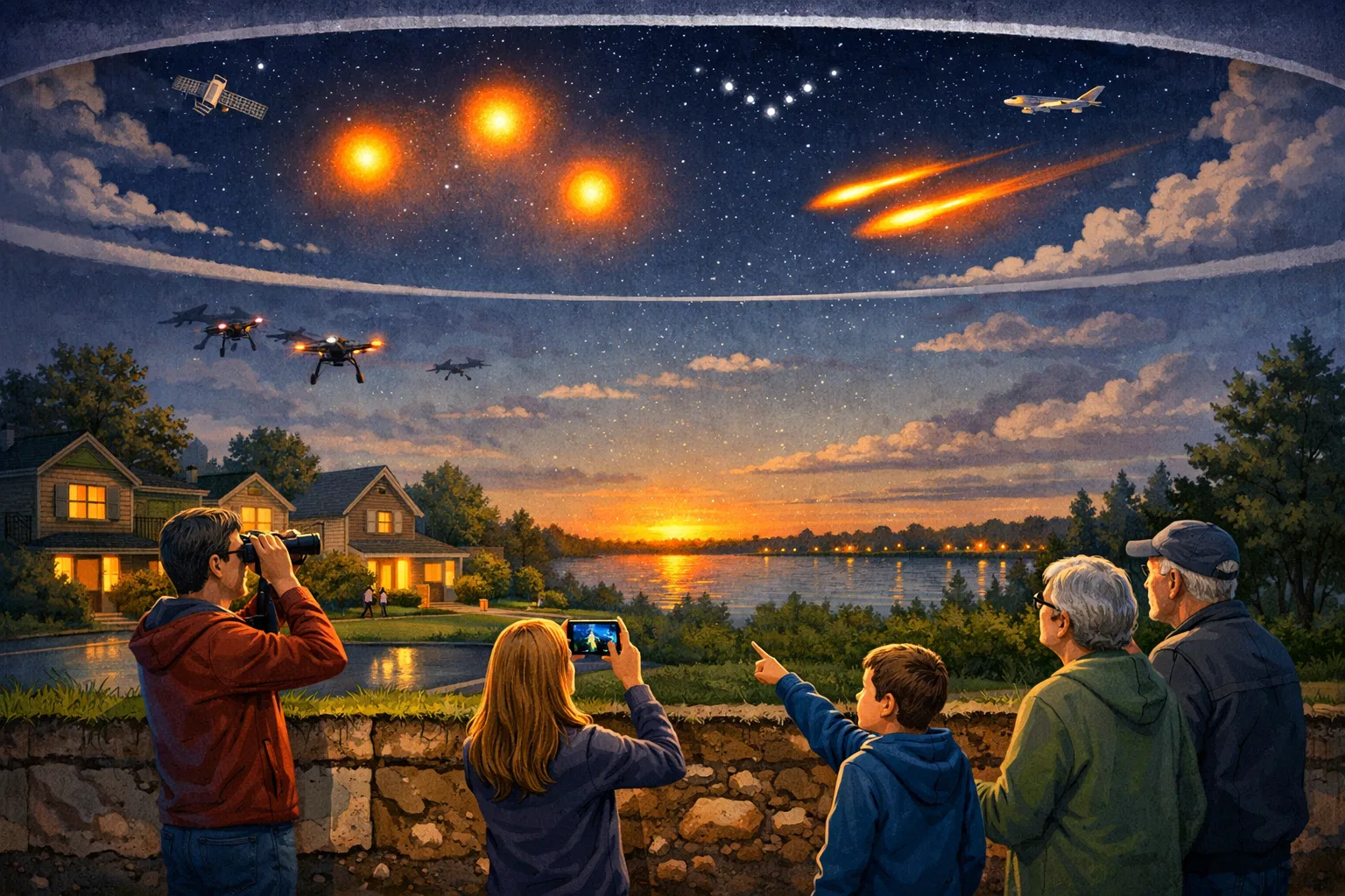Overview image for Recent UFO Reports and Unexplained Lights in Michigan | Michigan UFOs