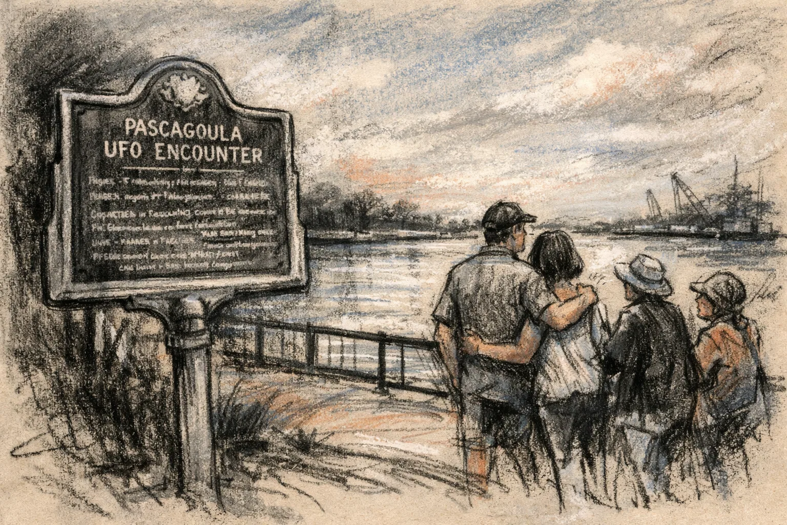 Overview image for How Pascagoula Became a UFO Landmark | Mississippi UFOs