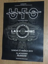 Listing image for UFO Concert poster - Glasgow 2019 live music band show tour -- Gig memorabilia.