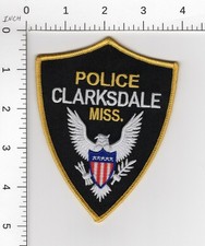 Listing image for CLARKSDALE ^^^ MISSISSIPPI COLLECTIBLE POLICE EMBROIDERED PATCH