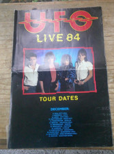 Listing image for UFO LIVE UK 1984 HUGE FOLDOUT TOUR POSTER DOUBLE-SIDED