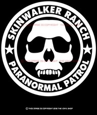 Listing image for Skinwalker Ranch Paranormal Patrol Skull Decal Sticker,Aliens,Sci Fi,UFO,Space